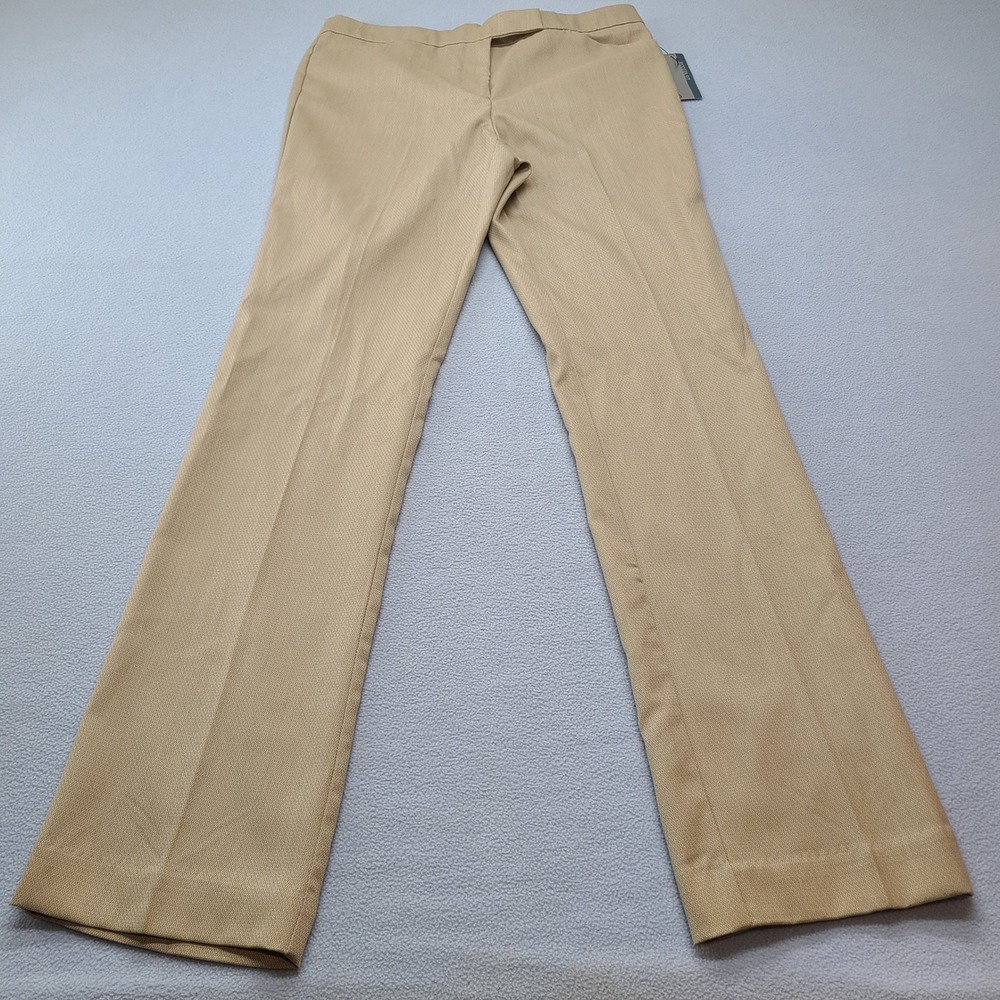 Worthington Dress Pants Women 6 Tan NEW Modern Fit Straight Leg Trousers